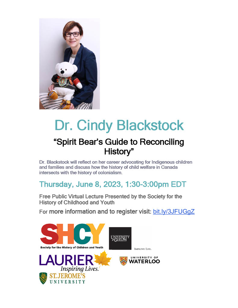 Dr. Blackstock "Spirit Bear's Guide to Reconciling History" poster