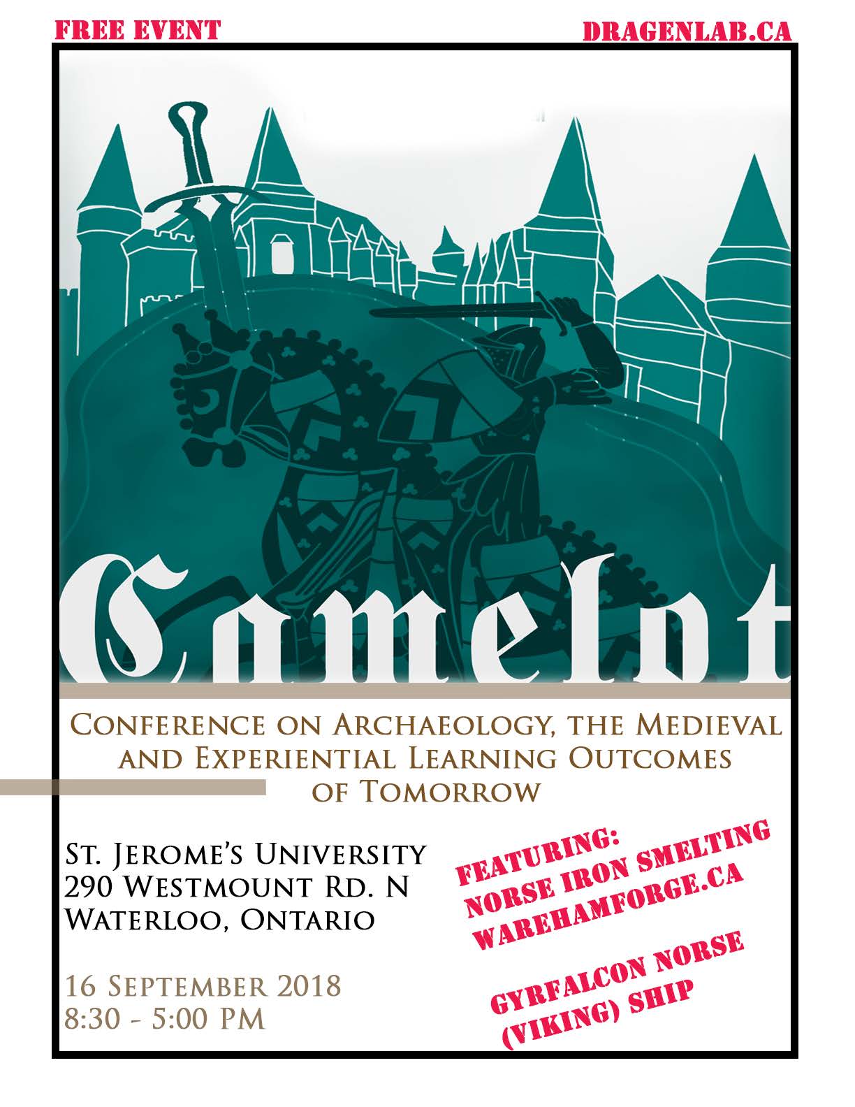 Poster for the 2018 CAMELOT Conference