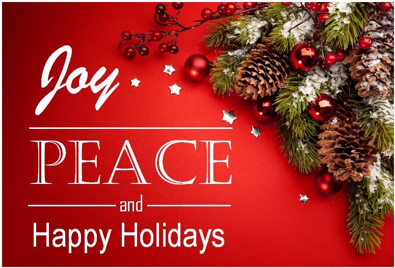 Joy Peace and Happy Holidays