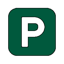 Icon of green Parking P