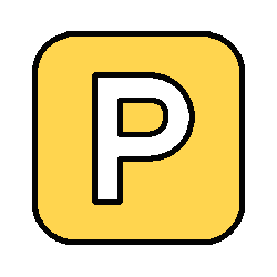 Icon of a Yellow Parking P