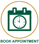 Icon of a clock with Text BOOK APPOINTMENT