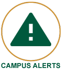 Icon for a warning triangle saying CAMPUS ALERTS