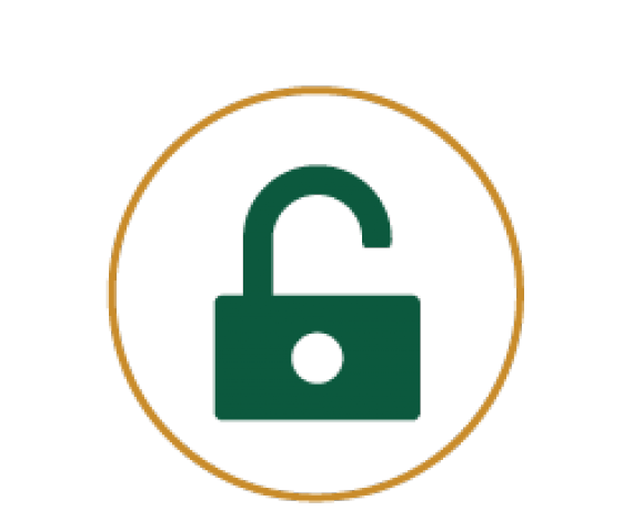 Icon for an Opened Lock